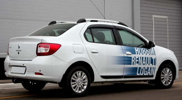Рейлинги на крышу Renault Logan (2014-н.в.)