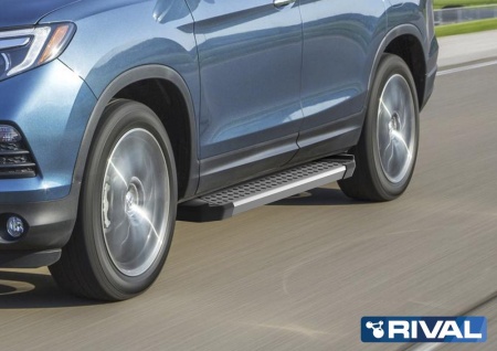 Порог-площадка "Bmw-Style" с креплением Honda Pilot III (2016-2019)