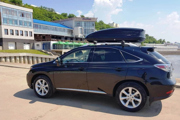 Автобокс на крышу Koffer A440 черный глянец (1860х860х420)