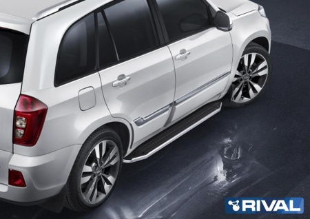 Порог-площадка "Premium" с креплением Chery Tiggo 3 (2017-н.в.)
