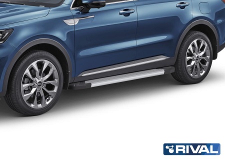 Порог-площадка "Silver" с креплением Kia Sorento (2020-н.в.)