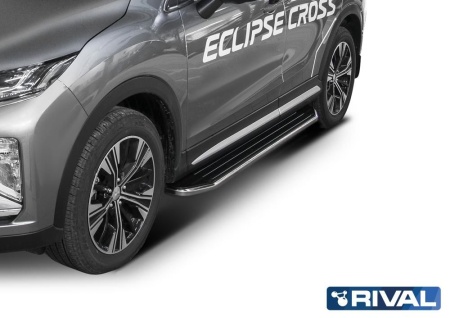 Порог-площадка "Premium" с креплением Mitsubishi Eclipse Cross (2018-н.в.)
