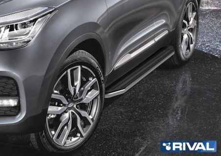 Порог-площадка "Premium" с креплением Chery Tiggo 4 (2019-н.в.)