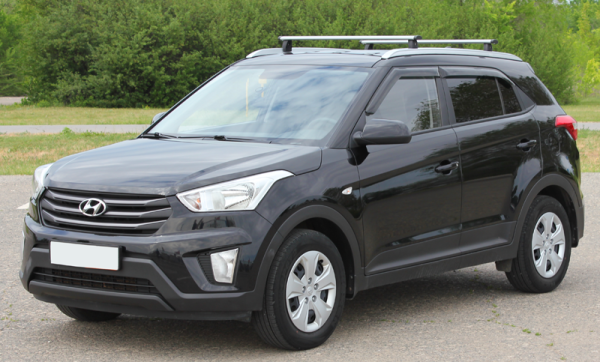 Рейлинги на крышу Hyundai Creta (2016-н.в.) интегрированные