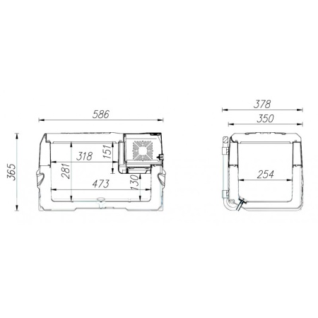 Автохолодильник компрессорный Alpicool CX30, 30 литров