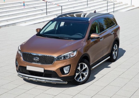 Защита порогов d57 Kia Sorento Prime 2015-2017