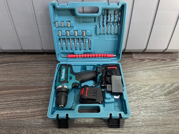 Шуруповерт Warsley 18v, 38 Нм, 2 АКБ (с набором)