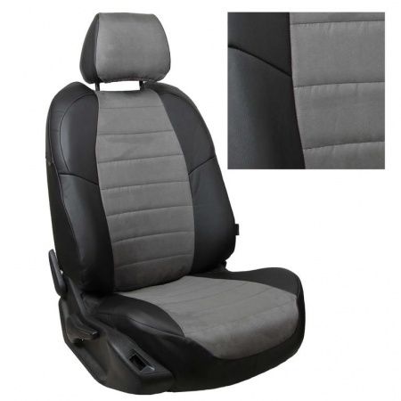 Авточехлы из алькантары для Ford Fiesta (2008-2015) "Автопилот"