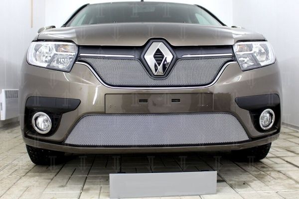 Защитная сетка радиатора Renault Sandero II рестайлинг (2018-н.в.)
